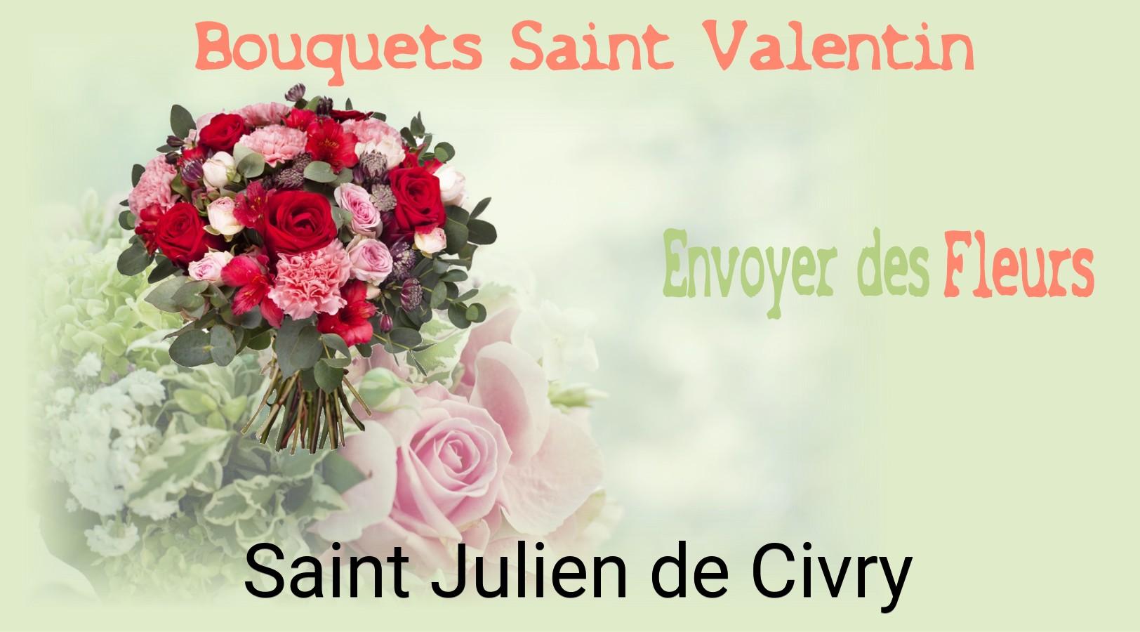 Roses de Saint-Valentin livrées à Saint-Julien-de-Civry